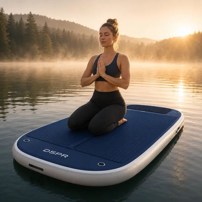 Pilates Yoga Wellness - Custom Logo Inflatable Water Pilates Mat