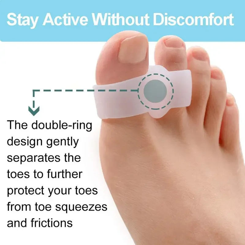 Toe Separator Silicon - Bunion Corrector 1 Pair - Comfortable