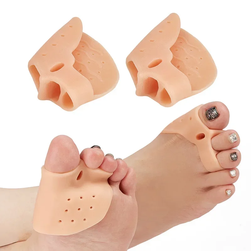 Toe Separator Silicon - 1 Pair Silicone Toe Corrector Hallux