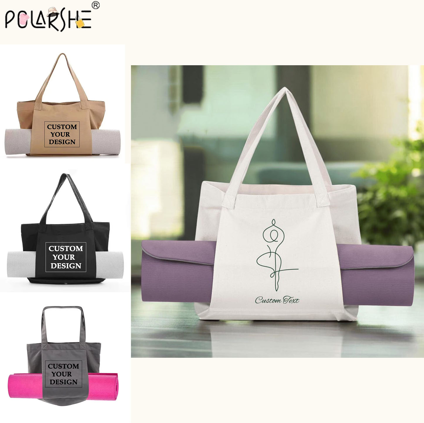 Custom Yoga Mat Tote Bag Perso - Yoga Mat Bag Carrier review and price