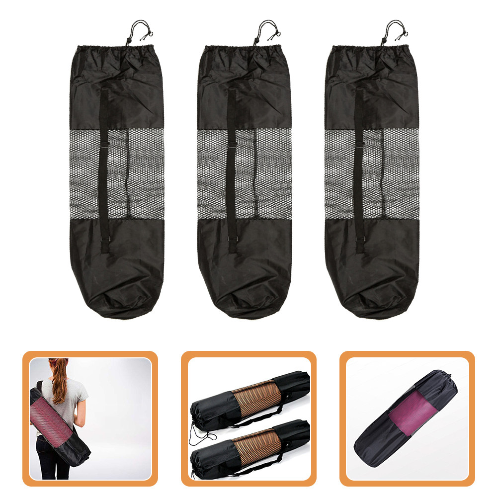3Pcs Yoga Mat Mesh Bags Adjust - Yoga Mat Bag Carrier review and price