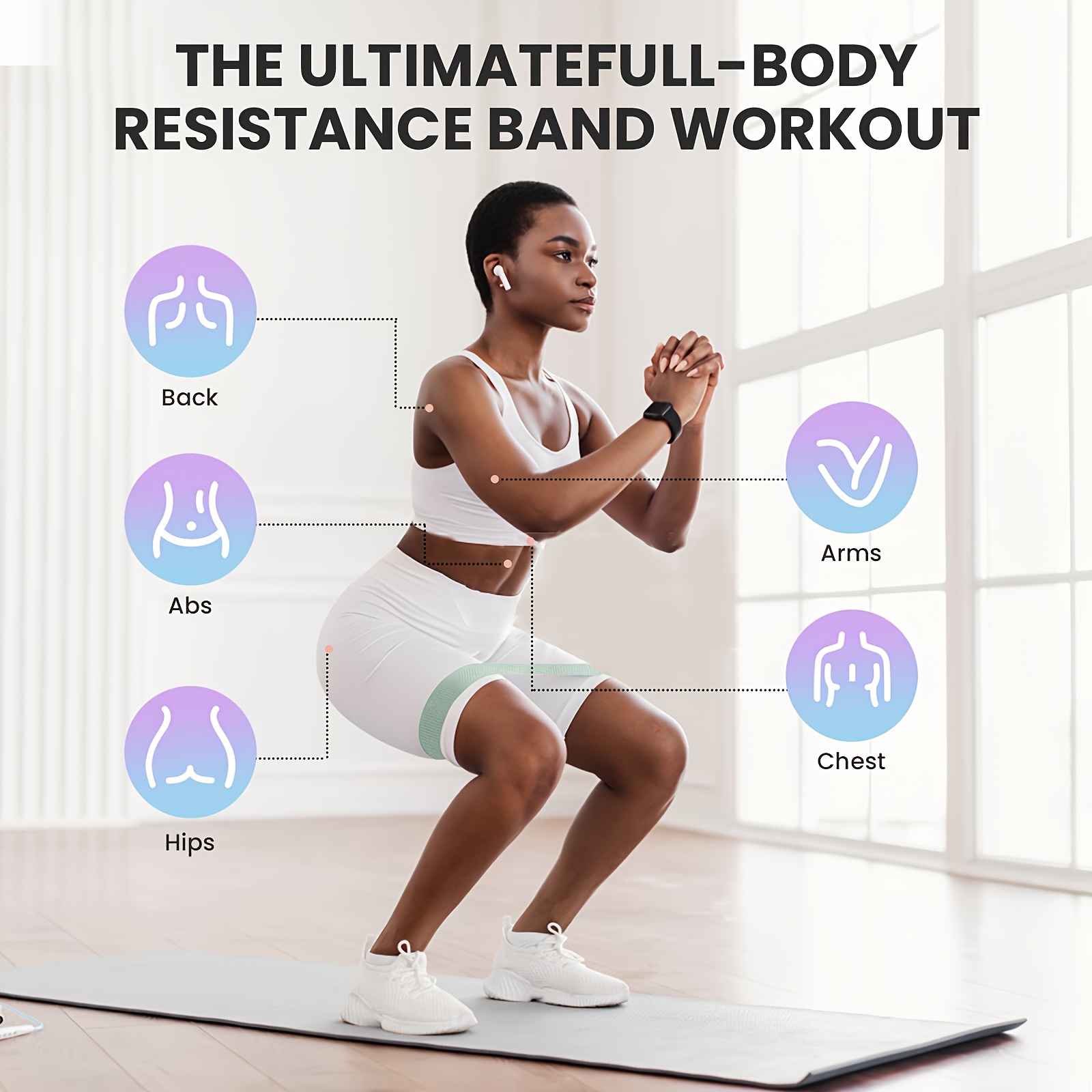 Fitness Resistance Bands with  - Pilates Yoga Board review and price
