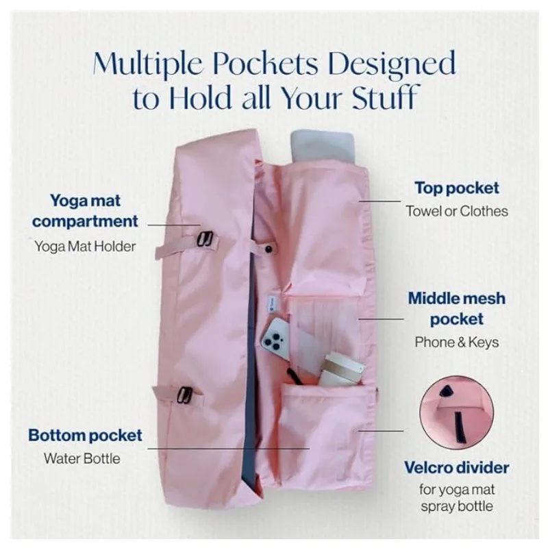 Yoga Mat Bag with Water Bottle - Yoga Mat Bag Carrier review and price