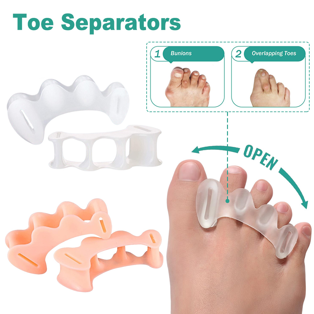 1Pair Gel Hard Silicone Toe Fi - Toe Separator Silicon review and price