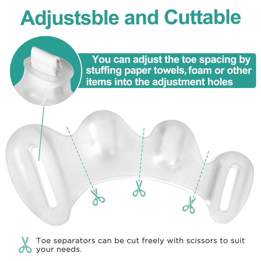 1Pair Gel Hard Silicone Toe Fi - Toe Separator Silicon review and price