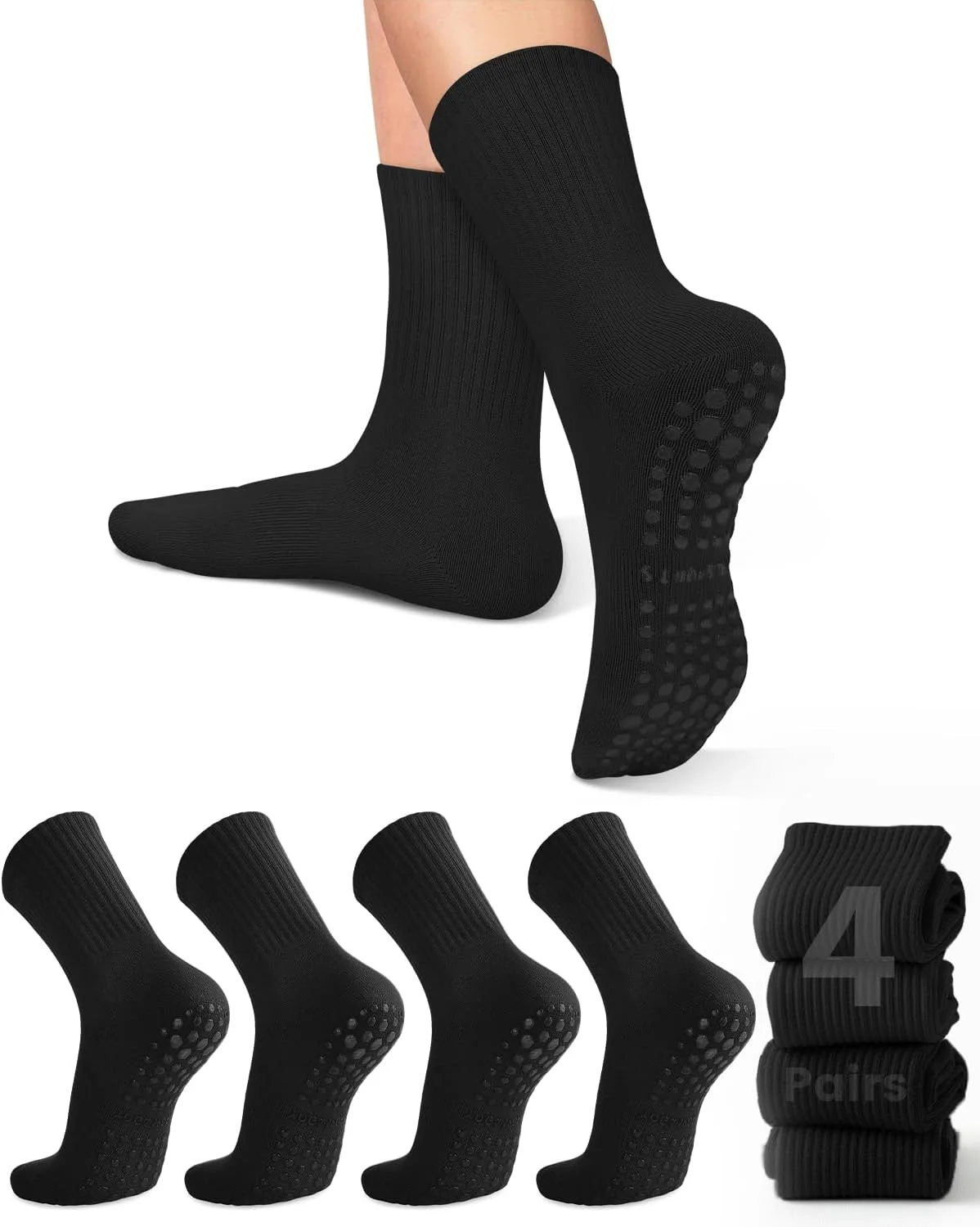 4 pairs of women's yoga socks, - Pilates With Yoga review and price