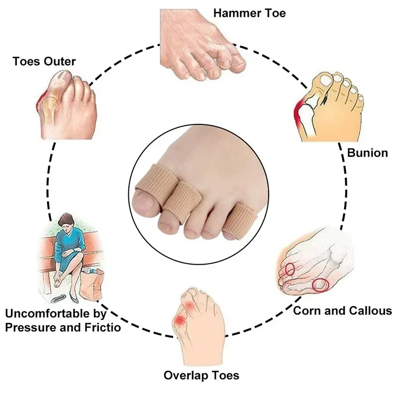 1/3Pcs Silicone Cover Cut Fabr - Toe Separator Silicon review and price