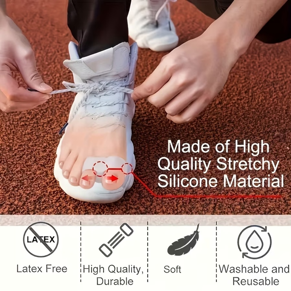 4 White Silicone Toe Separator - Toe Separator Silicon review and price