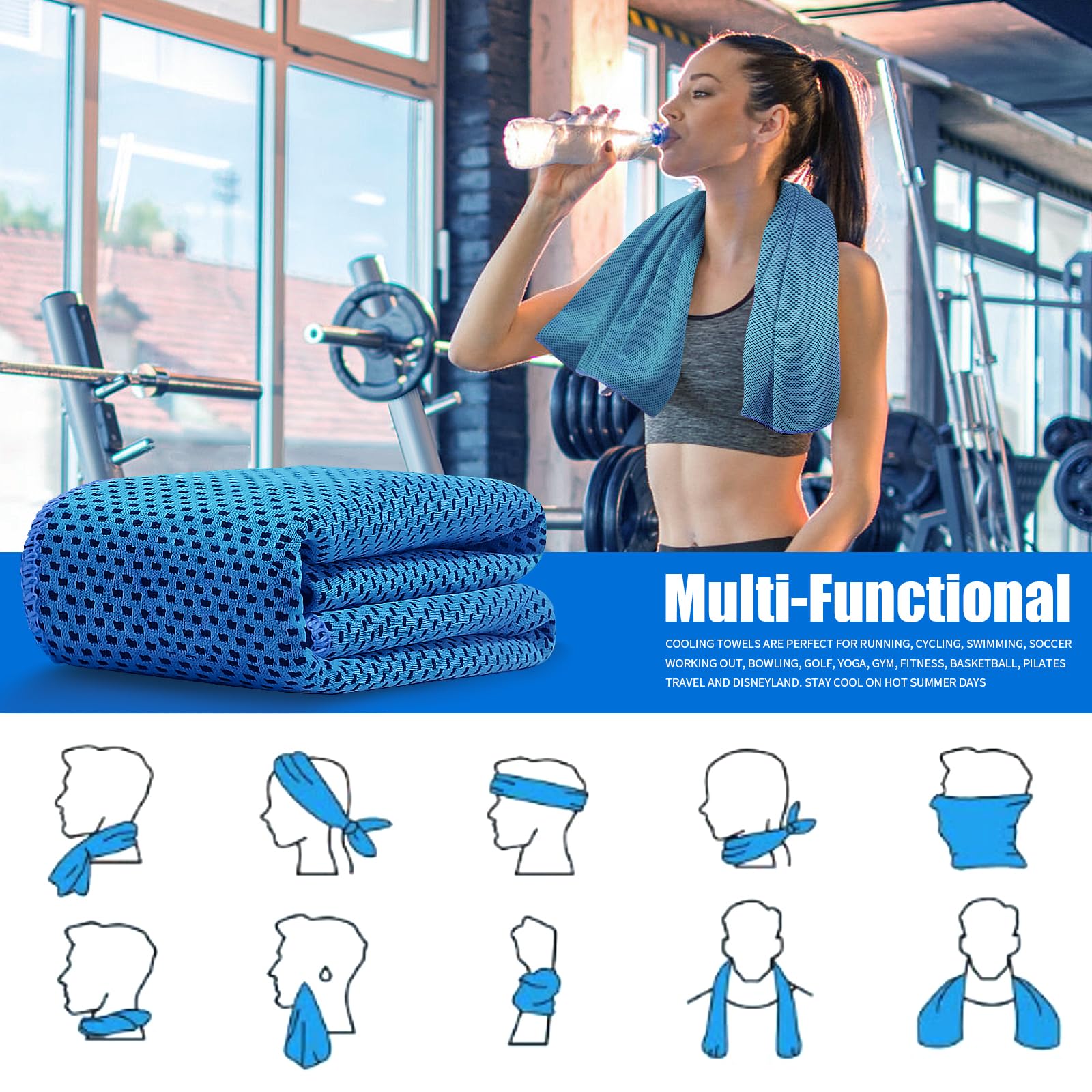 30x100cm Cooling Towels 40